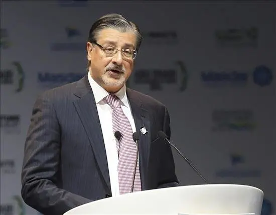 En una rueda de prensa, el director general de IRENA, Adnan Amin (en la imagen), explicó que este es el segundo de los siete lotes de entrega de créditos, de un total de 350 millones de dólares en siete años, para financiar proyectos en países en desarrollo. EFE/Archivo