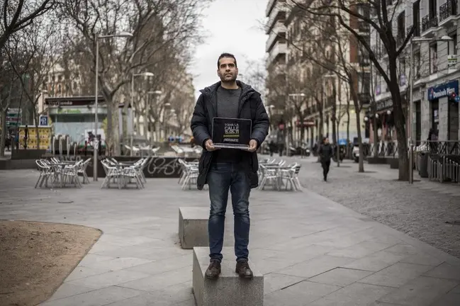 Olmo Calvo. 03/02/2017 Madrid. Comunidad de Madrid Fabio Gandara, uno de los precursores de Democracia Real Ya, colectivo organizador de la manifestacion del 15 de mayo de 2011