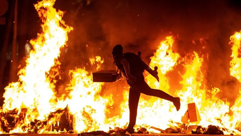 Imagen incendio en Cataluña